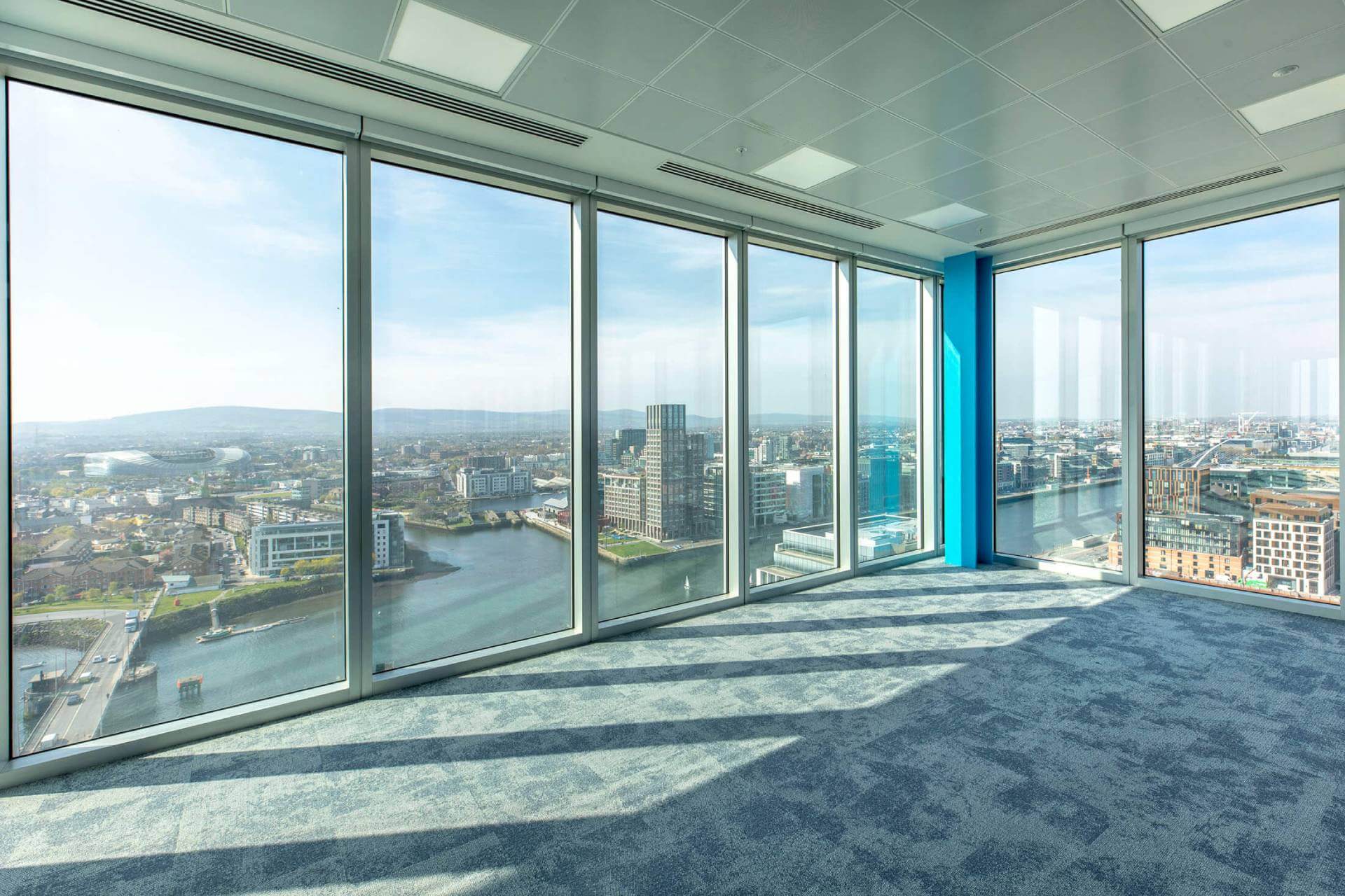 The EXO Building panoramic roof view of Dublin